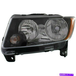 USwbhCg ubNgtĂV^]葤̃wbhvAZuW[vRpXCH2502246 NEW DRIVER SIDE HEAD LAMP ASSEMBLY WITH BLACK TRIM FITS JEEP COMPASS CH2502246