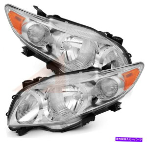USwbhCg 2009-2010g^J[vWFN^[wbhCgyA+ENAwbhv For 2009-2010 Toyota Corolla Projector Headlights Pair Left+Right Clear Headlamp
