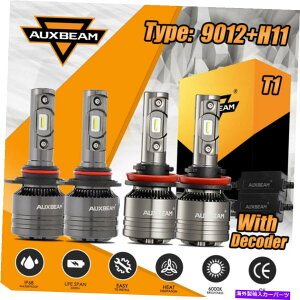 USwbhCg AuxBeam 9012 H11 6500K LEDwbhCgd1860邢HI /ᖶ̃r[T1 AUXBEAM 9012 H11 6500K LED Headlight Bulbs 1860 Super Bright Hi/Low Fog Beam T1