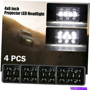 USwbhCg V{[̂߂2s[Xhbg4×6 "LED̃wbhCgvWFN^[HI / LOr[DRLv 2pcs DOT 4x6" LED LED Headlights Projector Hi/Lo Beam DRL Lamp For Chevrolet