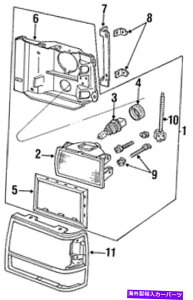 US�w�b�h���C�g �{���̃t�H�[�h�����Y�A�Z���u��E9TZ13007C Genuine Ford Lens Assembly E9TZ13007C�y���s�A���i�z