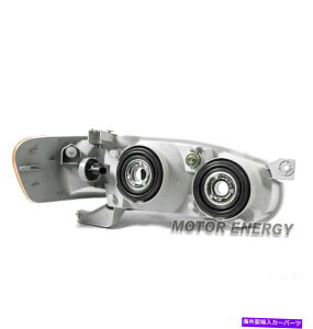 USwbhCg 01-02g^J[N[wbhCgwbhvW / Bumper LED DRL+E FOR 01-02 TOYOTA COROLLA CHROME HEADLIGHTS HEADLAMPS W/BUMPER LED DRL LEFT+RIGHT