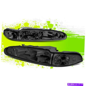 USwbhCg oldsmobile intrigue 98-02̂߂̃t@Ng[X^C̃nQwbhCg98-02X[NNAyA Factory Style Halogen Headlights for Oldsmobile Intrigue 98-02 Smoked Clear Pair