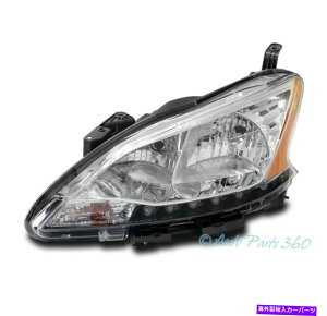 USwbhCg 13 14 15 SENTRA LEDo[̌wbhCgwbhvN[hCoLH For 13 14 15 Sentra LED Bar Replacement Headlight Headlamp Chrome Driver Left LH