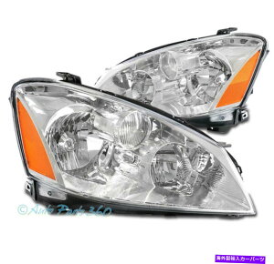 USwbhCg 05-06 Altima SE-R SE SL̎ւnQwbhCgwbhvvN For 05-06 Altima SE-R SE SL Replacement Halogen Headlights Headlamps Lamp Chrome