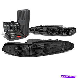 USwbhCg 1998N2002Noldsmobile intigueyA̋i/NAVOiwbhCg+c[{bNX For 1998-2002 Oldsmobile Intrigue Pair Smoked/Clear Signal Headlights+Tool Box