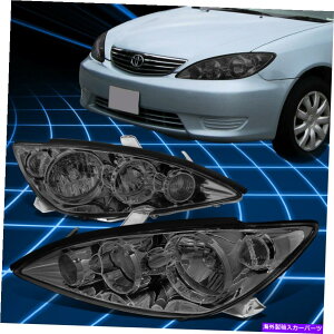 USwbhCg 05-06g^JX[NnEWOwbhCgNAR[i[v̌ For 05-06 Toyota Camry Smoked Housing Headlights Clear Corner Lamps Replacement