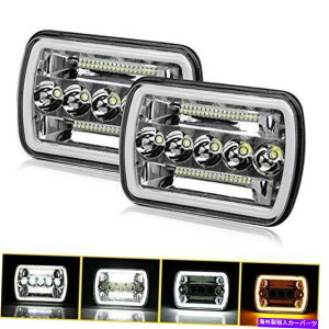 USwbhCg ŐVLEDwbhCg7x6C`5 x 7C`ߐF̊px̖ڕ󂳂ꂽr[replaceme ... Newest led headlight 7x6 inch 5x7 inch Amber angle eyes Sealed Beam Replaceme...