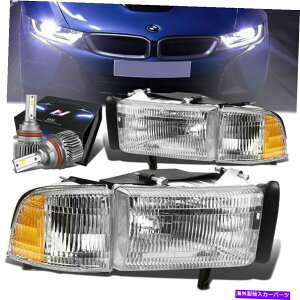 US�w�b�h���C�g �N���[���n�E�W���OOE�X�^�C���w�b�h���C�g�����v+ 94-01 Dodge RAM 1500�p�̃X����LED HID�L�b�g CHROME HOUSING OE STYLE HEADLIGHT LAMP+SLIM LED HID KIT FOR 94-01 DODGE RAM 1500