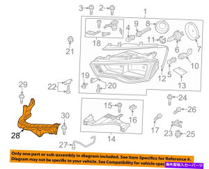 USヘッドライト Audi OEM A4 Quattroヘッドライトヘッドライトランプマウントブラケット左左端8K0805607B AUDI OEM A4 Quattro Headlight Head Light Lamp-Mount Bracket Left 8K0805607B