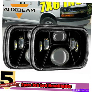 USwbhCg 2{7×6 "5×7" LEDwbhCgubNtBbgRbgGNXvXJ[So1500 2500 3500 2x 7x6" 5x7" LED Headlights Black Fit Cherolet Express Cargo Van 1500 2500 3500