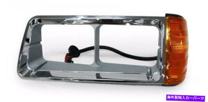 US�w�b�h���C�g FreightLiner FLD 112 120�V���[�Y1990-1996�w�b�h���C�g�x�[���R�[�i�[�����v - �� FREIGHTLINER FLD 112 120 SERIES 1990-1996 Head Light Bezel Corner Lamp - LEFT