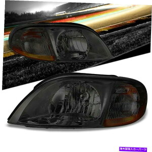 USwbhCg N[nEWO/X[NY/Ao[OEtN^[wbhCg99-03tH[hEBhX[ Chrome Housing/Smoke Lens/Amber OE Reflector Headlight For 99-03 Ford Windstar