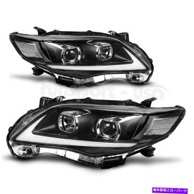 USヘッドライト Toyota Corolla 2011-2013 LED DRLヘッドライトアセンブリキットランプペア For Toyota Corolla 2011-2013 Replace LED DRL Headlights Assembly Kit Lamp Pair