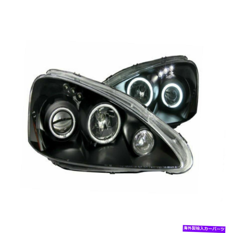 USヘッドライト Anzo 121197ハロゲンの電球が付いているAnzo 121197 05-06 Acura RSXのためのブラックプロジェクターのヘッドライト Anzo 121197 Black Projector Headlights with Halogen Bulbs for 05-06 Acura RSX