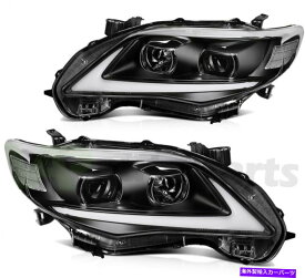 USヘッドライト Toyota Corolla Sedan 2011-2013ヘッドライトアセンブリセットヘッドランプペアの置換 For TOYOTA COROLLA Sedan 2011-2013 Headlight Assembly Set Headlamp Pair Replace