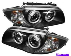 USヘッドライト スパイダー自動Pro-YD-BMWE87-HL-BK BMW E87 1シリーズブラックハロープロジェクターヘッドライト Spyder Auto PRO-YD-BMWE87-HL-BK BMW E87 1-Series Black Halo Projector Headlight