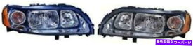 USヘッドライト サイド/ペアフィット2005 - 2009 Volvo S60ヘッドライトアセンブリ（ハロゲン） - 左右 SIDE/PAIR fits 2005 - 2009 Volvo S60 Headlight Assembly (Halogen) - Left/Right