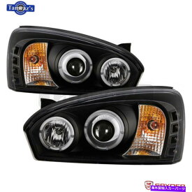 USヘッドライト Spyder HaloプロジェクターのヘッドライトW /駐車場LED 04-07 Chevy Malibu（ブラック） Spyder Halo Projector Headlights w/ Parking LEDs for 04-07 Chevy Malibu (Black)