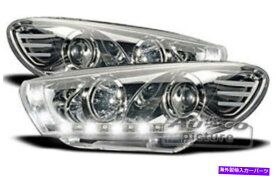 USヘッドライト LED昼間の走行灯VW Scirocco III 3のためのChromeのライト Headlights with LED daytime running lights in chrome FOR VW Scirocco III 3