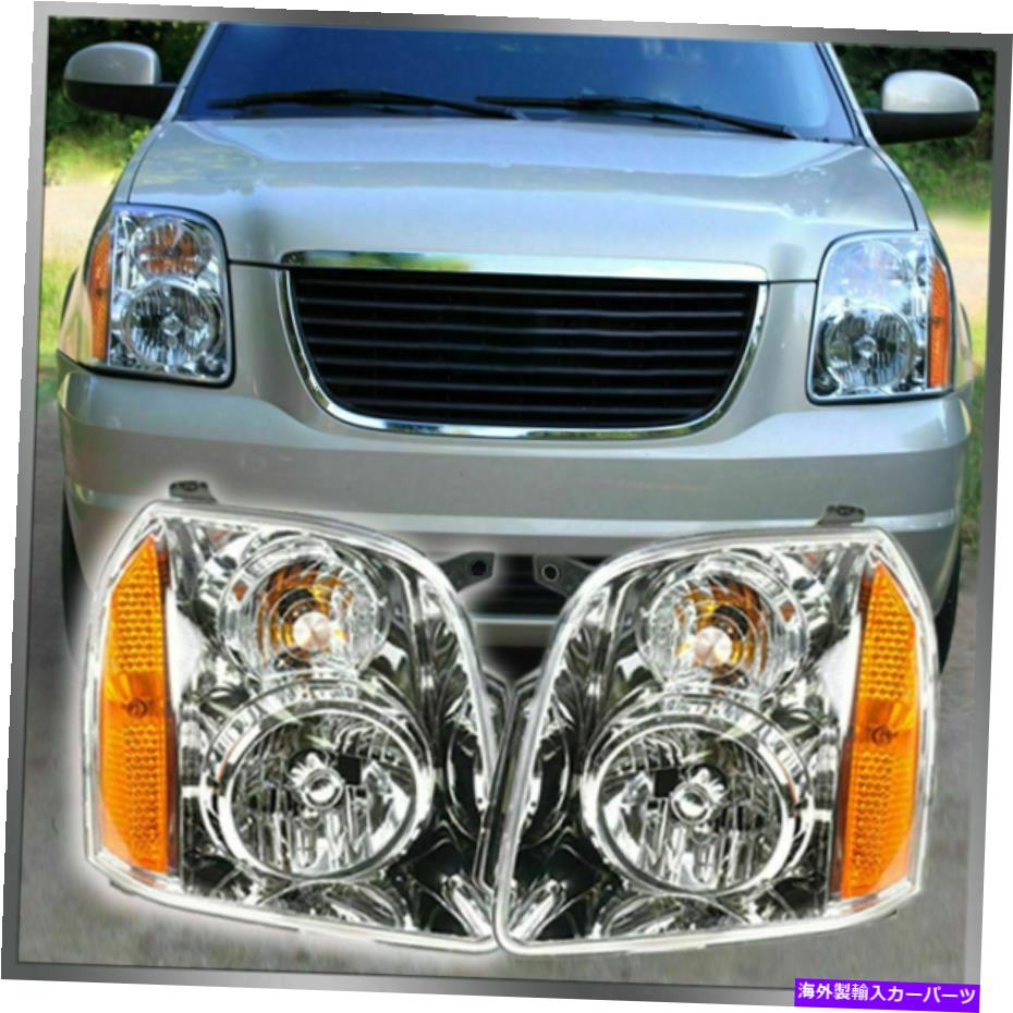 USヘッドライト ヘッドライトヘッドランプ2＆右ペア2007-2014 GMC SUV Headlights Headlamps Left & Right Pair Set of 2 Fit For 2007-2014 GMC SUV：Us Custom Parts Shop USDM