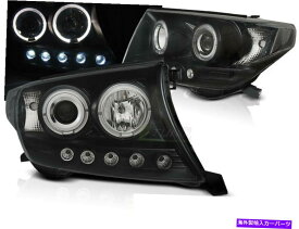 USヘッドライト Ajbalot Toyota Land Cruiser FJ200 07-12天使の目黒いLPTO33WL Xino US Ajovalot Toyota LAND CRUISER FJ200 07-12 Angel Eyes Black LPTO33WL XINO US