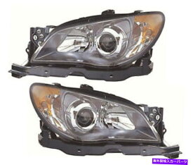 USヘッドライト 2006年のスバルインプレッサヘッドライトペアセット For 2006 Subaru Impreza Headlights Pair Set