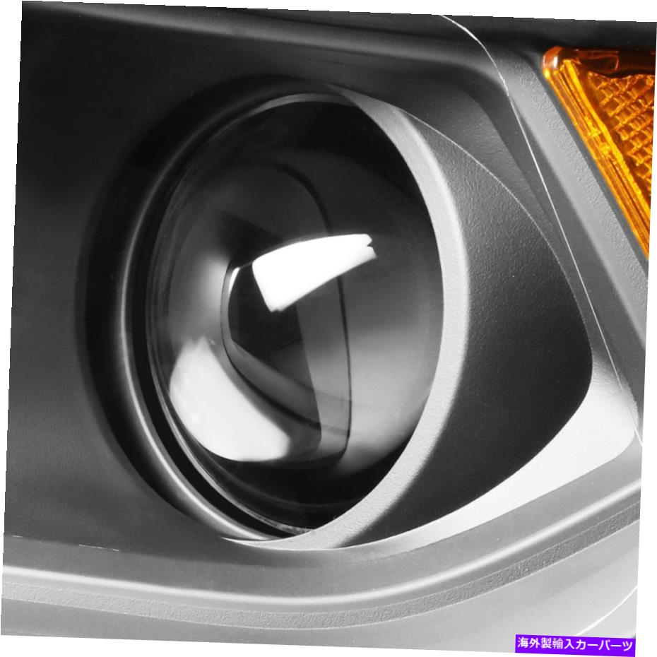 USヘッドライト フィット2014-2020 Dodge Durango LEDサイドプロジェクターHeaglight W   LEDスリムスタイルブラック Fit 2014-2020 Dodge Durango LED Side Projector Heaglight W LED Slim Style Black