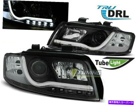 USヘッドライト ヘッドライトLED DRLは、Audi A4 B6 00-04ブラックFreeshipのためのLTIライトチューブの中のDRL Headlights LED DRL Inside LTI Light Tube for AUDI A4 B6 00-04 Black FreeShip US