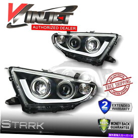 USヘッドライト 11-13ハイランダデュアルプロジェクターLEDライト信号DRLブラックヘッドライト 11-13 Highlander Dual Projector LED Light SIGNAL DRL Black Headlights【並行輸入品】