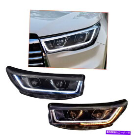 USヘッドライト トヨタハイランダのヘッドライトアセンブリ14-16 HIDプロジェクターLED DRLがOEMを置き換える Headlight Assembly For Toyota Highlander 14-16 HID Projector LED DRL Replace OEM【並行輸入品】