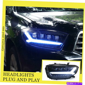 USヘッドライト トヨタハイランダのための08-10 LEDヘッドランプすべてのLEDソースDRLダイナミックなターン For Toyota Highlander 08-10 LED Head Lamps All LED Source With DRL Dynamic Turn