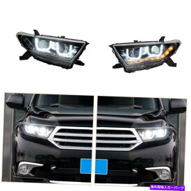 USヘッドライト LEDヘッドライトハイランダー08-10 LED DRLのLED DRL工場のヘッドライト LED Headlights Assembly For Highlander 08-10 LED DRL Replace Factory Headlight【並行輸入品】