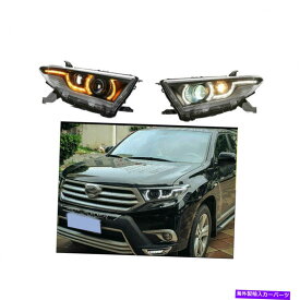 USヘッドライト トヨタハイランダのヘッドライトアセンブリ11-13 HIDキセノンビームプロジェクターLED DRL Headlight Assembly For Toyota Highlander 11-13 HID Xenon Beam Projector LED DRL【並行輸入品】