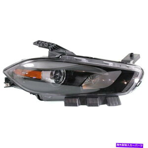 USwbhCg 2013N2014N2014N2014N2015hbW_[cEnEWO Headlight For 2013 2014 2015 Dodge Dart Right Black Housing With Bulb