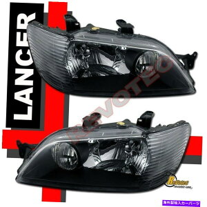 USwbhCg 2002-2003OHT[LS ES OZubNwbhCg1yA 2002-2003 Mitsubishi Lancer LS ES OZ Black Headlights 1 Pair
