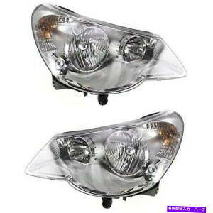 US�w�b�h���C�g Headlight 2007-2010 Chrysler Sebring����2pc�ō��E�ɃZ�O�����O Headlight Set For 2007-2010 Chrysler Sebring Left and Right With Bulb 2Pc