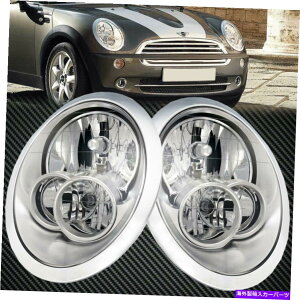 USwbhCg \YtĂwbhCgnQZbgN~jN[p[ Headlight Halogen Set Chrome with Performance Lens Fits Mini Cooper