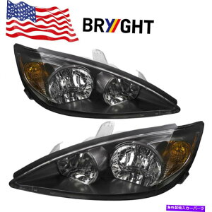USwbhCg 2002N2003N2004Ng^JZ_LE SE XLEwbhCgubN For 2002 2003 2004 Toyota Camry Sedan LE SE XLE Headlights Black Replacement
