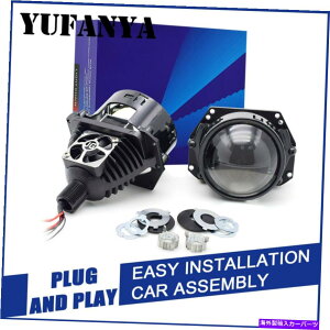 USwbhCg 100W 3.0 '' 'BI LEDvWFN^[YԂ̃wbhCgjo[TLbg΃LZm̌t 100W 3.0ef Bi LED Projector Lens Car Headlight Universal Kit VS Xenon Retrofit