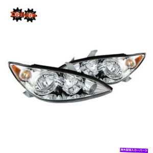 USwbhCg 2005N2006Ng^JN[wbhCgpCg For 2005-2006 Toyota Camry Chrome Euro Headlights Replacement Lights