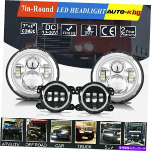 USwbhCg FreightLiner CenturyNX7 '' Halo LEDvWFN^[wbhCgW / 4 ''tHOv For Freightliner Century Class 7'' Halo LED Projector Headlight w/ 4'' Fog Light