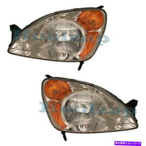 USwbhCg 02-04 CR-VwbhCgwbhvtgwbhCgvETChZbgyA 02-04 CR-V Headlight Headlamp Front Head Light Lamp Left & Right Side Set PAIR