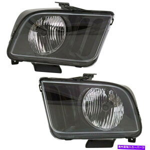USwbhCg 2005-2009tH[h}X^OS197yAubNnEWONAR[i[wbhCg/v FOR 2005-2009 FORD MUSTANG S197 PAIR BLACK HOUSING CLEAR CORNER HEADLIGHT/LAMP