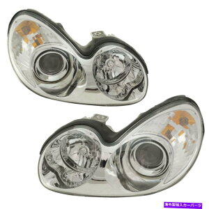 US�w�b�h���C�g Headlight 2002-2005 Hyundai Sonata��Left��Right Bulb 2 PC Headlight Set For 2002-2005 Hyundai Sonata Left and Right With Bulb 2Pc�y���s�A���i�z