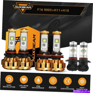 USwbhCg 9005 H11 H10 LEDwbhCgnC[r[tHOdLbg2013-2015 9005 H11 H10 LED Headlight Hi-Low Beam & Fog Bulbs Kit For Ford Escape 2013-2015