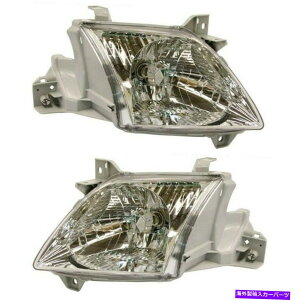 USwbhCg 2000-2001 Mazda MPṼnQwbhCgZbgEw /diSjyA Halogen Headlight Set For 2000-2001 Mazda MPV Left & Right w/ Bulb(s) Pair