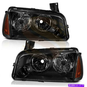 US�w�b�h���C�g Dodge Charger 2006-2010���C�g�y�A�w�b�h�����v�A�Z���u���̃w�b�h���C�g�A�Z���u�� Headlights Assembly For Dodge Charger 2006-2010 Light Pair Headlamp Assembly�y���s�A���i�z