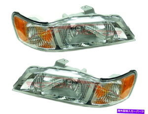 USwbhCg 1999N2004Ñz_IfbZCwbhCgvhCo[qTChLH + RH For 1999-2004 Honda Odyssey Head Lights Lamps Driver & Passenger Side LH+RH