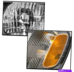 USwbhCg 2000-2004KV[L / 2003-2006 Baja Sport̂߂ChromewbhCgvW / LED DRLZbg CHROME HEADLIGHTS LAMP W/LED DRL SET FOR 2000-2004 LEGACY L/2003-2006 BAJA SPORT